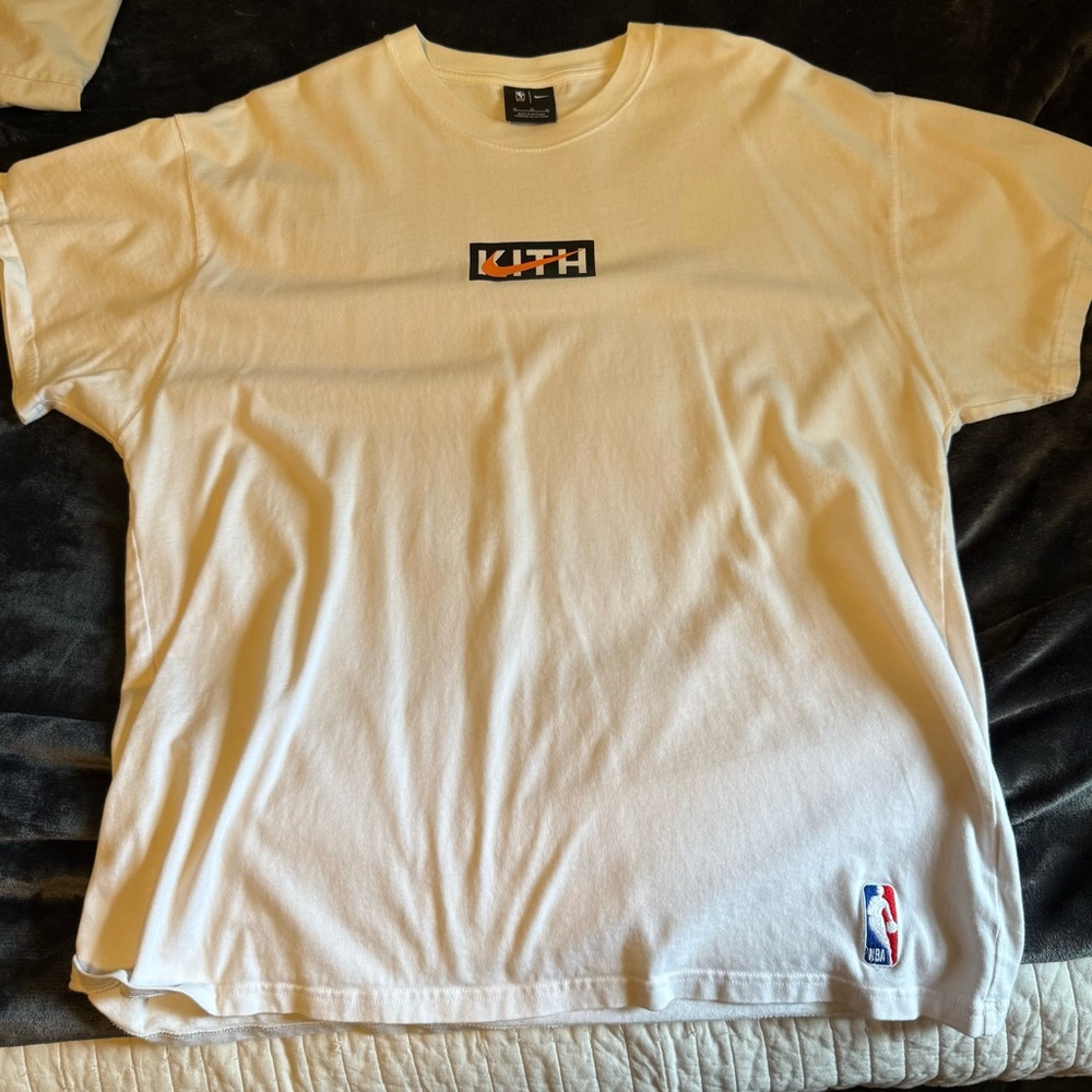 Kith Cream T-Shirt with NBA Patch